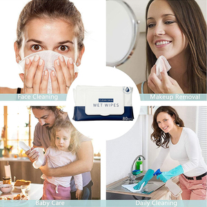 一次性无纺布湿巾 80片 柔软清洁湿巾 一次性清洁湿巾 - Product Image 6