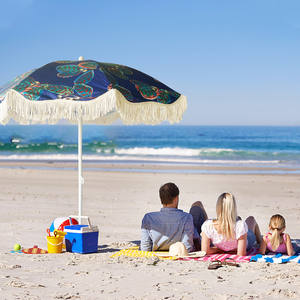 Sombrilla personalizada para exteriores, sombrilla de playa Anti-UV de 8 pies, portátil - Product Image 5