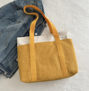 Sac en toile de coton épais, portable, réutilisable, avec logo personnalisé, sac fourre-tout en toile pour les courses, sac en toile durable avec poignée robuste - Product Image 4