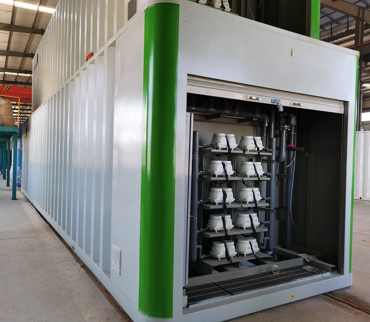 نظام مصنع معالجة مياه الصرف الصحي في حاويات لذبح ومعالجة الدواجن من MBBR