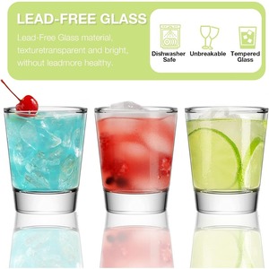 Service professionnel promotionnel Meilleur prix Moments de boisson élevés Lot de 6 verres à liqueur élégants - Product Image 3