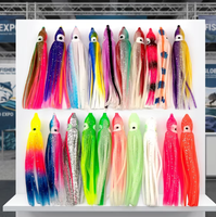 Leurre de pêche OEM en PVC souple pour la pêche à la traîne et au jigging, type Hoochie Octopus Skirt, avec nuancier de couleurs, 10g