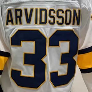Drops hipping Nashville Viktor Arvid sson Weiß Winter Classic Besticktes National Hockey Trikot - Product Image 1