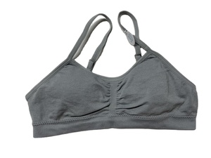 ODM Custom OEM Triangle Woven Solid Seamless Wire Free Sports Bra for Women with Adjustable Straps and Chest Pad - Product Image 4