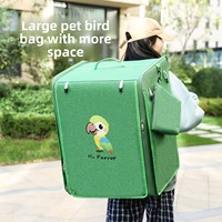 YBtoopet Yuebaitu Modèle 2516 XL Grand transporteur pour oiseaux de compagnie, pour perroquets, cockatoos noirs, ventilation des deux côtés, boîte rectangulaire