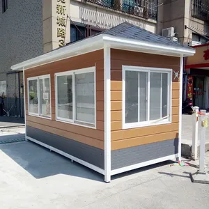 2024 cabina de boletos al aire libre de bajo costo Casa de Guardia caja de centinela <span class=keywords><strong>Shein</strong></span> Metal contenedor de plástico quiosco casa prefabricada para Georgia - Product Image 1