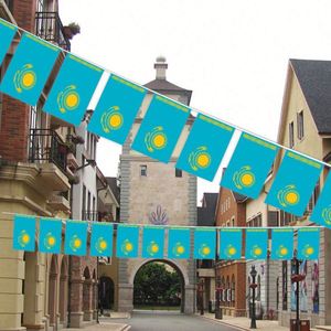 Kazakhstan National Country <b>Flag</b> in Polyester Digital Printed for Birthday Parties and Festivals Decoration - Product Image 3