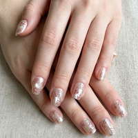 10 faux ongles carrés courts de luxe, couvrance totale, faits à la main en ABS, pré-conçus pour le nail art DIY, réutilisables