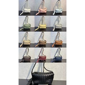 Mini Woven Leather Crossbody Bag Adjustable Strap <b>Small</b> Cowhide Women's Messenger <b>Handbag</b> - Product Image 5