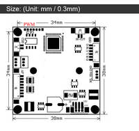 5MP 4-en-1 AHD/TVI/CVI/CVBS Module de caméra de carte de sécurité CCTV IMX335 CMOS WDR Support avec accessoires de surveillance à faible LUX