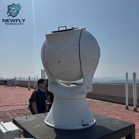Caméra de surveillance UAV photoélectrique à plateau tournant 5 km, balayage à 360 degrés, imagerie thermique pour la sécurité des champs pétrolifères