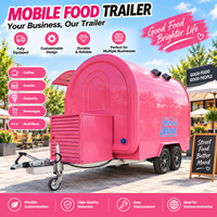 Food Truck Entièrement Équipé, Taille Personnalisée pour l'Europe, Chariot de Vente Ambulant pour Bubble Tea, Café, Hot-Dogs, Remorque Alimentaire
