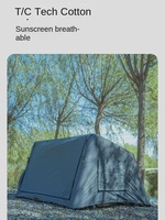 Tente gonflable légère, imperméable, à ouverture rapide, ignifuge, pour 2-3 personnes, avec pare-soleil, idéale pour la randonnée