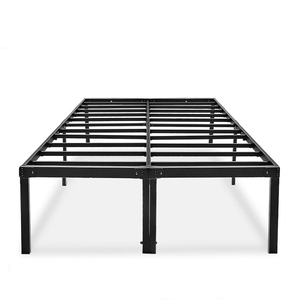 Nuevo Diseño, Fácil de Montar, Base de Cama Queen Size Negra, Cama Metálica Doble para Dormitorio con 14 Pulgadas de Alto - Product Image 5