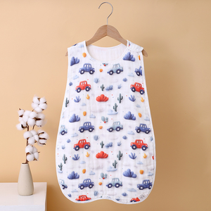 Four-Layer Cotton Gauze Baby Sleeping Bag Wearable Kids <strong>Vest</strong> <strong>for</strong> <strong>Newborn</strong> &amp; Toddlers Anti-Kick Feature <strong>for</strong> Summer - Product Image 6