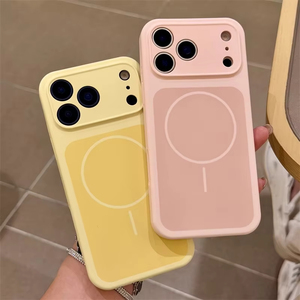 Nuevas Fundas para iPhone 17, Funda Protectora de <span class=keywords><strong>Gel</strong></span> de Silicona Líquida Magnética para iPhone 17 Pro Max con <span class=keywords><strong>Protector</strong></span> de Lente - Product Image 2