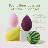 Ensemble d'éponges de maquillage sans latex, houppettes à poudre à coussin d'air, éponges de beauté, ensemble d'éponges de maquillage en forme de champignon
