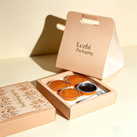 Boîte à tiroir avec fenêtre pour emballage alimentaire à emporter, boîte à pâtisserie et desserts avec poignée, boîte de présentation en papier avec poignée