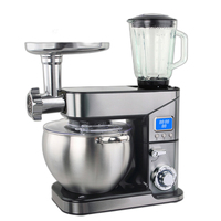 Mélangeur sur socle 12L 3-en-1 Liquidificador Batedeira Carne Moedor avec puissant moteur électrique Inox Jarra