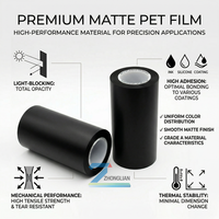 Película BOPET Negra Mate Delgada para Protección de Lentes y Aislamiento de Teclados de Teléfono - Alta Opacidad y Estabilidad Dimensional