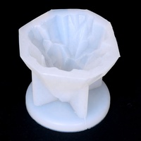 DM313 — moule artisanal en résine de Silicone en forme de crête, outils de cuisson de crème glacée, de gâteau au chocolat, bricolage, bougie à savon, en résine, 3D