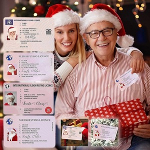 Suministros <span class=keywords><strong>de</strong></span> decoración para árbol <span class=keywords><strong>de</strong></span> navidad, regalos para niños, Nochebuena, <span class=keywords><strong>licencia</strong></span> <span class=keywords><strong>de</strong></span> conducción, <span class=keywords><strong>licencia</strong></span> <span class=keywords><strong>de</strong></span> vuelo <span class=keywords><strong>de</strong></span> Santa Claus - Product Image 2