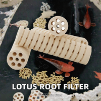Boîte de filtration écologique en céramique Mountain Tree Lotus Root pour aquariums et bassins à koïs