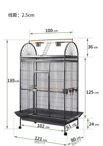 <span class=keywords><strong>Cage</strong></span> à oiseaux moyenne en fer forgé écologique à vendre, support suspendu, pliable, <span class=keywords><strong>cage</strong></span> à oiseaux de mariage, boîte pour animaux de compagnie - Product Image 4