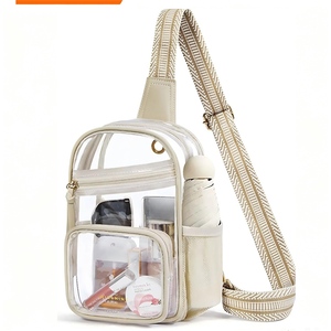 Bolso Bandolera Transparente de PVC con Correa Ajustable para Estadios, Conciertos, Festivales Deportivos, Playa y Actividades al Aire Libre - Product Image 1