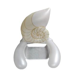 Siège flottant gonflable en PVC, jouet gonflable amusant et ludique avec coussin flottant en maille, hamac pliable avec dossier - Product Image 2