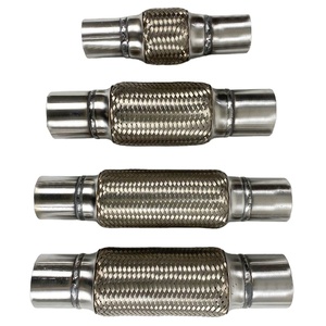 Venta al por mayor <span class=keywords><strong>de</strong></span> fábrica, piezas Autu <span class=keywords><strong>de</strong></span> alta eficiencia, tubos <span class=keywords><strong>flexibles</strong></span> universales, soporte <span class=keywords><strong>de</strong></span> <span class=keywords><strong>acero</strong></span> <span class=keywords><strong>inoxidable</strong></span>, sistema <span class=keywords><strong>de</strong></span> escape <span class=keywords><strong>de</strong></span> coche, tamaño personalizado - Product Image 1