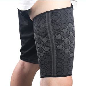 太ももスリーブサイクリングバスケットボール太もも筋肉痛の軽減を防ぐ脚の疲労を減らす上部太ももブレース - Product Image 1