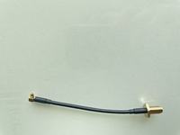 Connecteur RF mâle vers coaxial avec excellente conductivité et faible résistance de contact, assemblage de câble connecteur mâle à angle droit