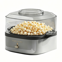 Machine à Popcorn Mini Portable 850W – Ajoutez de l'Huile, du Chocolat, du Miel pour Créer Différentes Saveurs de Popcorn – Appareil à Popcorn