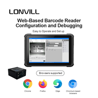 LONVILL Data Matrix Lector de código fijo Inventario Código con cable Transportador de almacén Código de barras 2D automático para línea de montaje