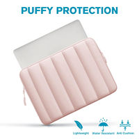Ensemble de housses rembourrées pour ordinateur portable avec pochette à accessoires, étui matelassé pour ordinateur portable, sacoche matelassée pour ordinateur portable
