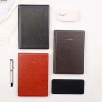 Carnet personnalisé A5 Agend Factory avec couverture en cuir PU, reliure rigide, 100 feuilles, 7 jours, 1 pièce/sac OPP, promotionnel, imprimé