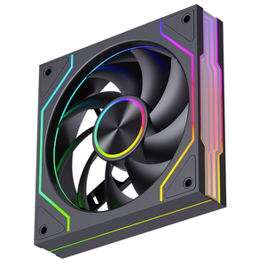 SNOWMAN RK120 ARGB, gabinete de PC de refrigeración de escritorio, nuevo estilo, ventilador enfriador de <span class=keywords><strong>CPU</strong></span>, ventilador de 120mm, marco de efecto de luz LED, caja de juegos, ventilador de plástico - Product Image 1