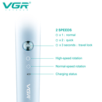 Kit de toilettage 3 en 1 Vgr V-205, tondeuse à poils pour chien électrique sans fil rechargeable, faible bruit, pour animaux de compagnie