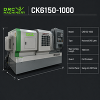 Tour CNC à banc plat DRC Machinery CK6150-1000 avec système GSK pour le travail des métaux lourds