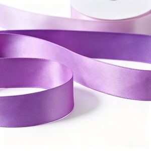Wholesale Purple Color 30mm Double Side Smooth Satin Ribbon for Gift <b>Box</b> & Craft DIY Making - Product Image 6