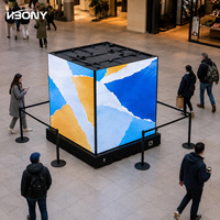 Pantalla LED de Alquiler para Interiores P4.81, 500x1000mm, 3840Hz, Pantalla LED de Ángulo Recto de 90 Grados, Video Wall para Eventos y Escenarios