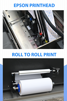 Printer DTF UV Printer Gulung untuk menggulung Cup Wrap Printer 30cm A/B Film 2 in 1 XP600 Impresora UVDTF mesin Printer