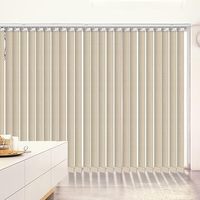 Persianas Verticales Motorizadas de PVC con Función Inteligente WiFi y Aplicación, Ventanas Corredizas con Tela Ecológica Integrada