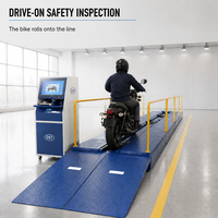 Alat Uji Inspeksi Sepeda Motor Roda Dua DST-MT-300, Dynamometer Pengujian Keamanan, Penguji Beban As Roda untuk Stasiun Inspeksi