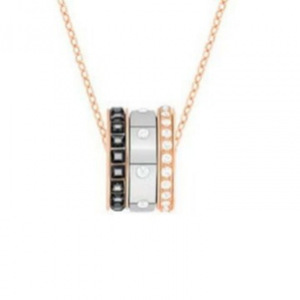 <span class=keywords><strong>Collier</strong></span> haut de gamme Shijia en tungstène pour femme, dégradé bleu, rouge, <span class=keywords><strong>rose</strong></span>, blanc, noir, avec croix dynamique en cristal et éléments. - Product Image 3