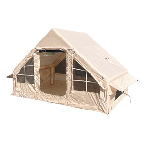 Tente de camping d'urgence imperméable en Oxford double couche quatre saisons, montage rapide, portable, 2x3m, design trigonal/en V - Product Image 5
