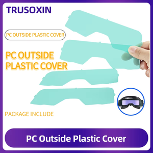 10 Piezas de Placas Protectoras de Plástico (PC) para Gafas de Soldadura con Oscurecimiento Automático Solar/Filtro de Soldadura/Casco de Soldadura - Product Image 2