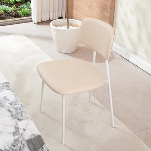 Cream Colored Electroplated <b>Chair</b> Designer Style Minimalist Living Room <b>Chair</b> - Product Image 3