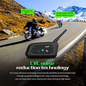 Ejeas <span class=keywords><strong>V6</strong></span> <span class=keywords><strong>PRO</strong></span> 1200M Auriculares Inalámbricos para Casco de Motocicleta, <span class=keywords><strong>Intercomunicador</strong></span> para 6 Motociclistas - Product Image 6